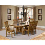Laurelhurst Rustic Oak Slatback Sidechair - LAURO275K - Image 3