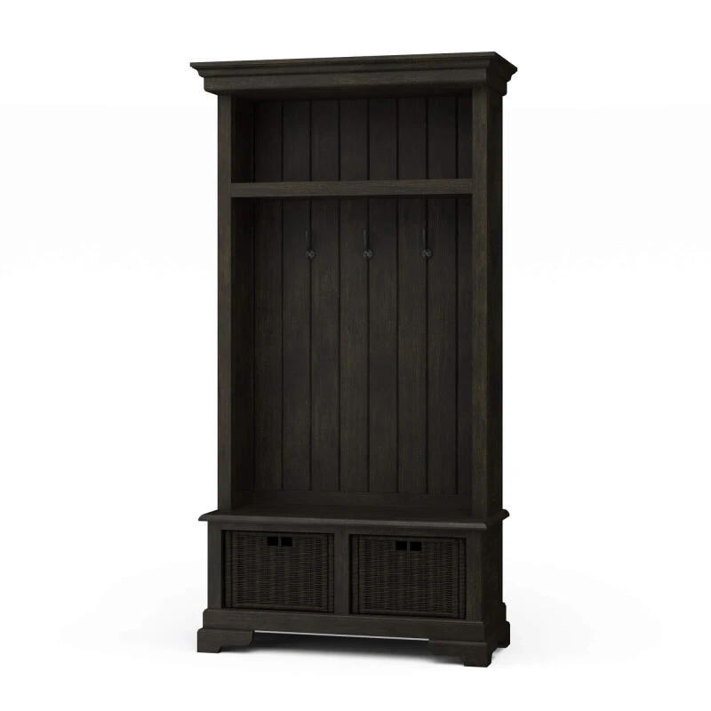 35f5a8c84babc626f49597b4daa99036 Homestead Hallstand W/ Rattan Baskets - Image 1