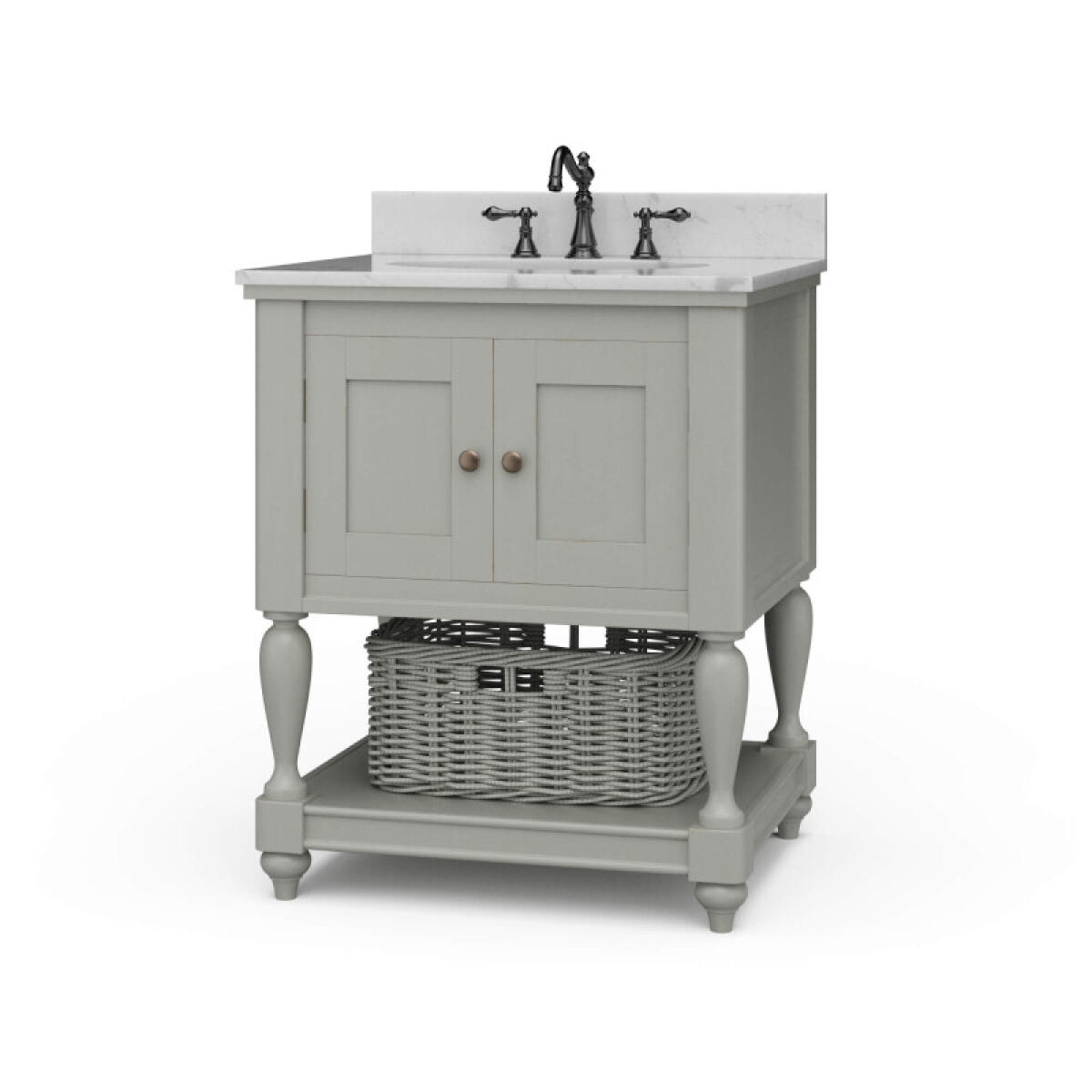 3611922817cb74684fed50dddb85a6de Jefferson Single Vanity W/ Sink & Marble Top - Image 1