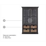 Sonoma Storage Cabinet W/ Baskets Dining Storage Bramble 14