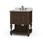 Jefferson Single Vanity W/ Sink & Marble Top