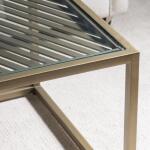 Christian Rectangular Iron & Glass Cocktail Table - Image 5