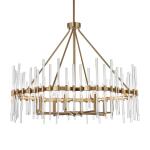 Crystal Stick, 8 Lt Chandelier Lighting Gold 27