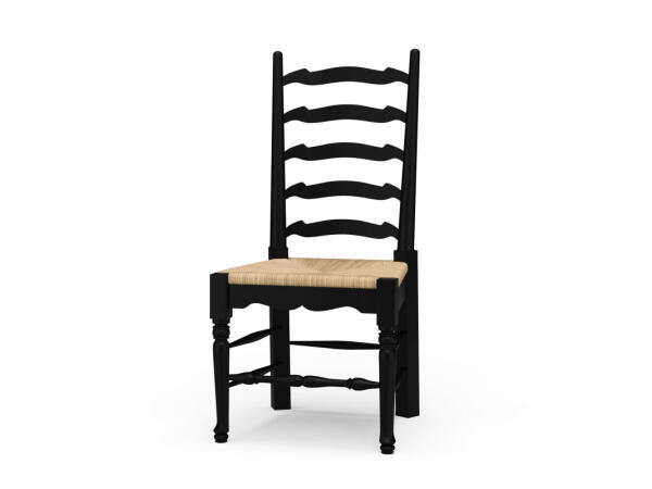 English Ladder-back Dining Chair Chairs & Benches Batavia Black