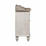Whitney Server Dining Storage Antique Linen w/ Weathered Gray 17