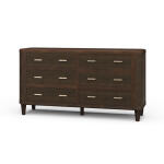 Lexington 6 Drawer Dresser W/ Rattan