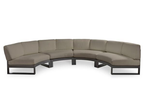 Bonavista Outdoor Curved Armless Sectional Outdoor Sofas Bassett Furniture