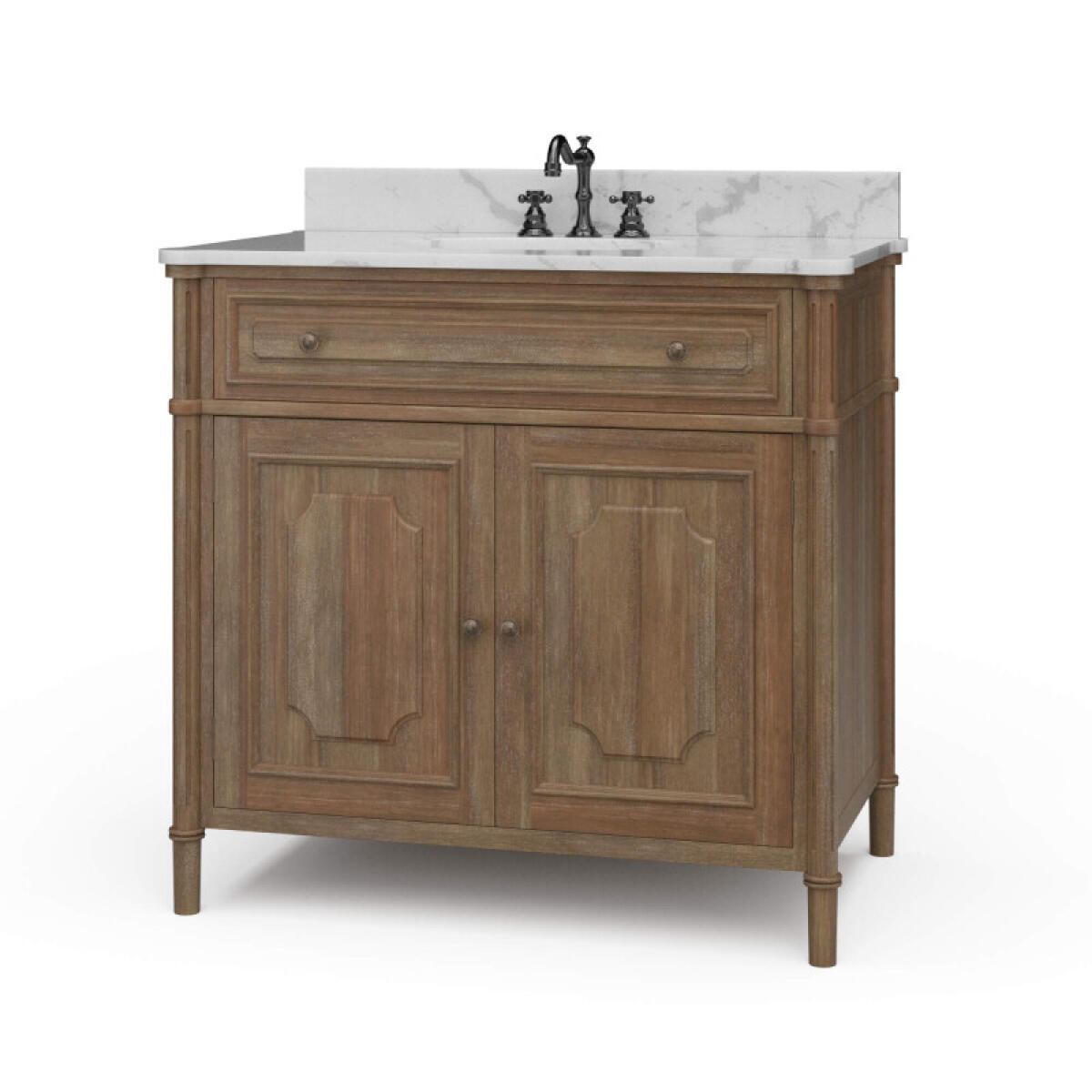 369c6f51e818cbecc61507e689e781cb Nantes Single Vanity W/ Sink & Marble Top - Image 1