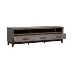 Mercury 76 Inch TV Console Entertainment Stands Driftwood Gray 17