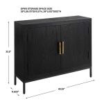 Front Range 2 Door Cabinet, Black - Image 12