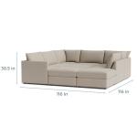 Beckham Thin Track Arm Modular Pit Sectional - Image 5