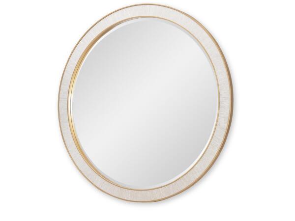 Round Mirror Bedroom Mirrors Cream 2