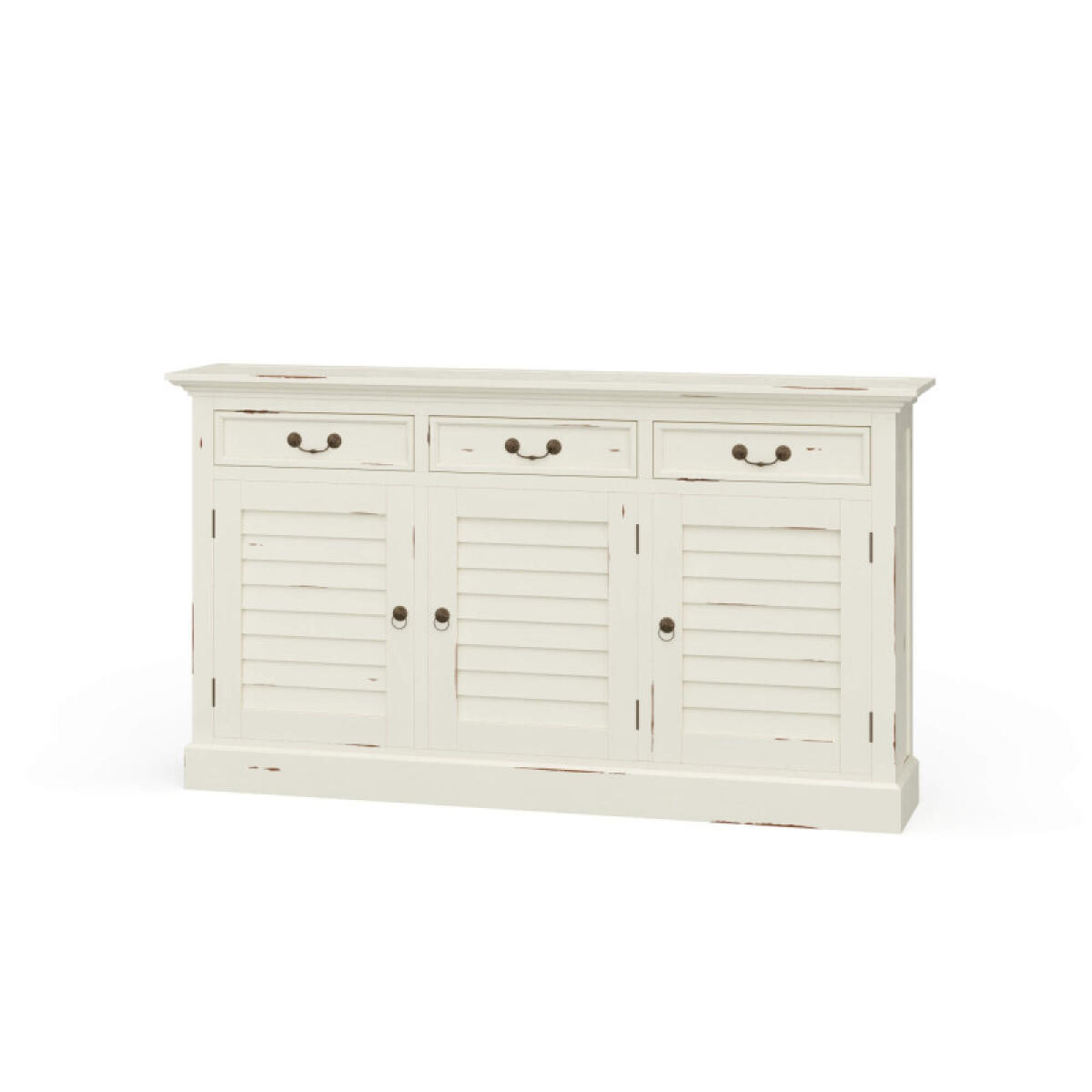 37062ecbfd9023f5f4e1f1d3cf420eb6 Narrow Shutter 3 Door Sideboard - Image 1
