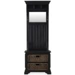 Homestead Narrow Hallstand W/ Rattan Baskets - Image 4