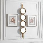 Button Mirror, Gold Mirrors Gold 18