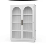 Vannes 2 Door Display Cabinet W/ Glass Shelves