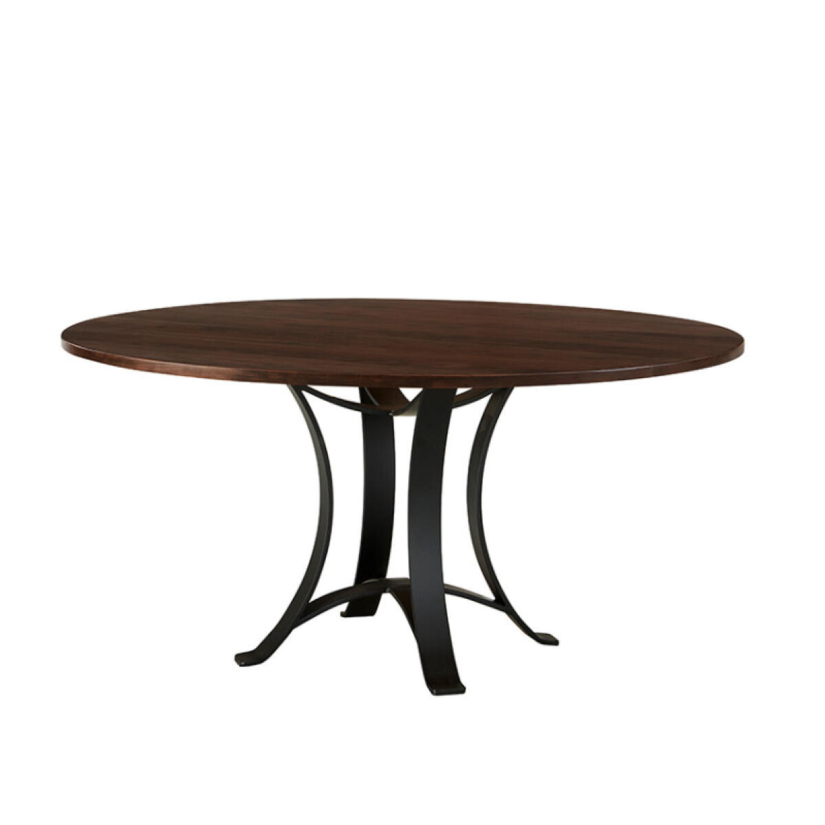 3809599336db01bea9e4175bdb6afa89 Crafted Cherry Dining By Ben & Erin Napier 60 Inch Round Table W/ Metal Base - 150-060-200 - Image 1