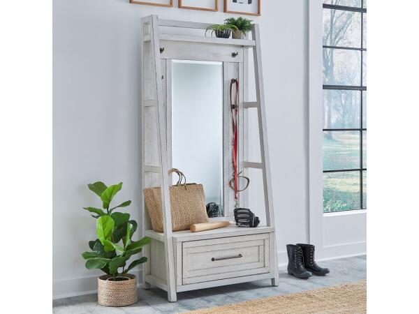 Modern Farmhouse 2 Piece Hall Tree Set Accent Furniture Accent Furniture