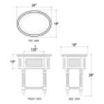 Montego Side Table W/ Rattan Door - Image 9