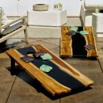 Clearwood Cornhole Game, Black, S/2 - Image 2