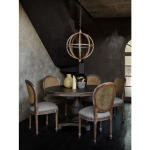 Tulip Rattan Back Dining Chair W/o Fluted Leg Chairs & Benches Bramble 12