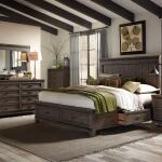Thornwood Hills Queen Two Sided Storage Bed, Dresser & Mirror