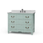 Provence Single Vanity W/ Sink & Marble Top Accent Furniture Accent Furniture 9