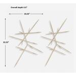Fireworks Metal Wall Decor, S/2 Wall Decor Cream 13