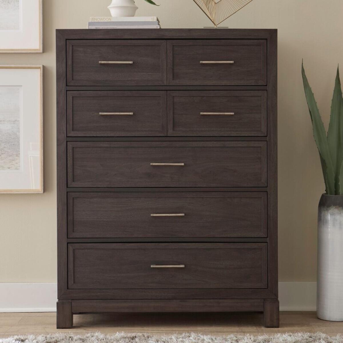 Modern Edge 5 Drawer Chest Chests Brown 2 Modern Edge 5 Drawer Chest Chests Brown 2