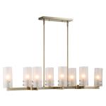 Mistie, 8 Lt Linear Chandelier Lighting Gold 18