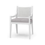 Milano Dining Chair W/ Upholstered Seat & Rattan Back