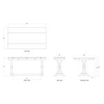 Archer Folding Top Sofa Table Sofa Tables Blue 11