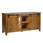 Lake House TV Console Entertainment Stands Brown 11