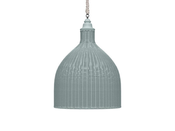 Hampton Rattan Pendant Extra Large Lighting Blue