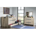 2800 District LK Complete Captains Bed 33 Weathered Oak Finish - Image 4