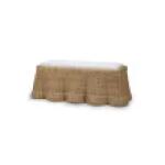 Newport Rattan Rectangular Ottoman W/ Cushion - Image 5