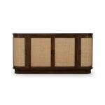 Dakota Oval 4 Door Sideboard W/ Rattan Panels - Image 4