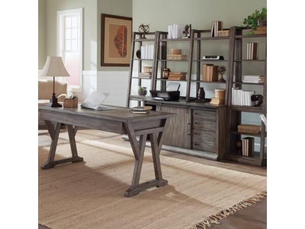 Stone Brook Complete 3 Piece Desk Desks Brown