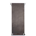 Ocean Isle Right Pier Top Entertainment Stands Antique White w/ Weathered Pine 13