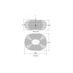 Oasis Ellipse Rattan Pendant - Image 2