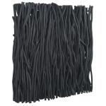 Gathered Teak Square Wood Wall Decor, Black - Image 6