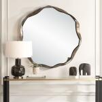 Catch The Wave Round Mirror Mirrors Brown 13