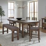 6 Piece Gathering Trestle Table