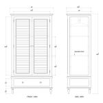 Sawyer Wardrobe W/ Shutter Door - Image 3