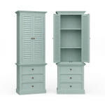 Cottage Tall Shutter Cabinet - Image 3