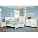 Bonanza Full, Queen, & King Mansion Storage Bed - White Finish - Image 3