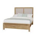 Custom Express Cal King Upholstered Bed-pebble