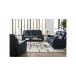 Norwood Leather Power Reclining Loveseat with Center Console Recliners Bassett Furniture 10