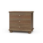 Luna 3 Drawer Bedside Table