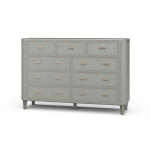 Lexington 9 Drawer Dresser W/ Rattan